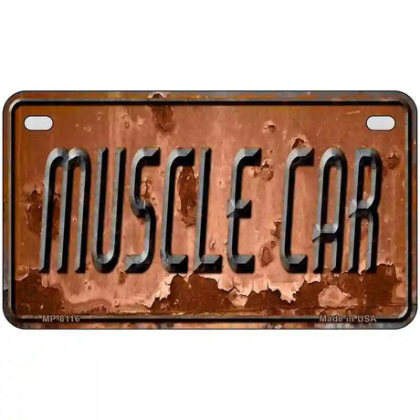 Muscle Car Novelty Metal License Plate 7" x 4" (MP)