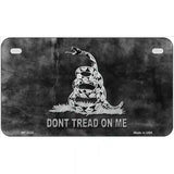 Dont Tread On Me Black Novelty Metal License Plate 7" x 4" (MP)