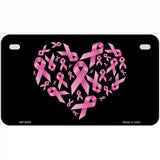 Pink Ribbons Novelty Metal License Plate 7" x 4" (MP)