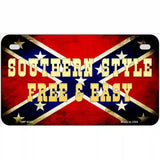 Southern Style Metal Novelty License Plate 7" x 4" (MP)