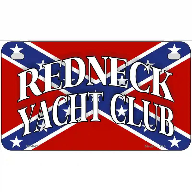 Redneck Yacht Club Metal Novelty License Plate 7" x 4" (MP)