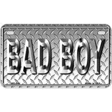 Bad Boy Diamond Plate Pattern Metal Novelty License Plate 7" x 4" (MP)