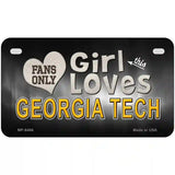 This Girl Loves Georgia Tech Novelty Metal License Plate 7" x 4" (MP)