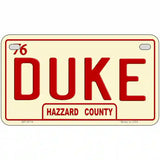 Duke Metal Novelty License Plate 7" x 4" (MP)