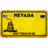 Nevada Dont Tread On Me Metal Novelty License Plate 7" x 4" (MP) / Yes