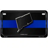 Connecticut Thin Blue Line Metal Novelty License Plate 7" x 4" (MP)