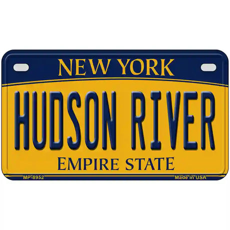 Hudson River New York Metal Novelty License Plate 7" x 4" Motorcycle (MP)
