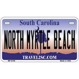 North Myrtle Beach South Carolina Metal Novelty License Plate 7" x 4" Motorcycle (MP)