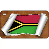 Vanuatu Flag Scroll Metal Novelty License Plate 7" x 4" (MP)