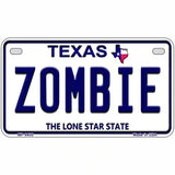 Zombie Texas Novelty Metal License Plate 7" x 4" (MP)