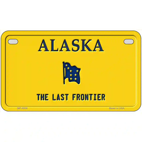 Alaska Novelty Metal License Plate 7" x 4" Motorcycle (MP)