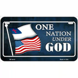 One Nation Under God Novelty Metal License Plate 7" x 4" (MP)