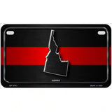 Idaho Thin Red Line Metal Novelty License Plate 7" x 4" (MP)