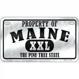 Property Of Maine Novelty Metal License Plate 7" x 4" (MP)