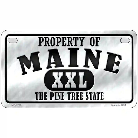 Property Of Maine Novelty Metal License Plate 7" x 4" (MP)
