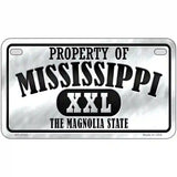 Property Of Mississippi Novelty Metal License Plate 7" x 4" (MP)