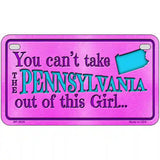 Pennsylvania Girl Novelty Metal License Plate 7" x 4" (MP)