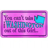 Washington Girl Novelty Metal License Plate 7" x 4" (MP)