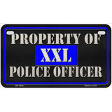 Property Of Police Officer Novelty Metal License Plate 7" x 4" (MP)