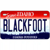 Blackfoot Idaho Metal Novelty License Plate 7" x 4" (MP)