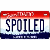 Spoiled Idaho Metal Novelty License Plate 7" x 4" (MP)