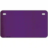 Purple Metallic Solid Metal Novelty License Plate 7" x 4" (MP)