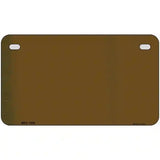 Brown Metallic Solid Metal Novelty License Plate 7" x 4" (MP)
