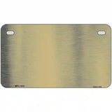 Gold Metallic Solid Metal Novelty License Plate 7" x 4" (MP)