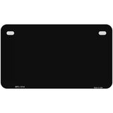 Black Metallic Solid Metal Novelty License Plate 7" x 4" (MP)