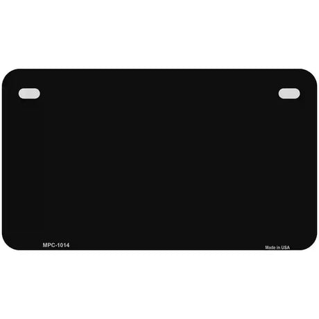 Black Metallic Solid Metal Novelty License Plate 7" x 4" (MP)