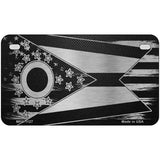 Ohio Carbon Fiber Novelty Metal License Plate 7" x 4" (MP)