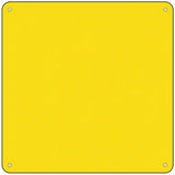 Yellow Solid Novelty Metal Square Sign 6" (MSQ)
