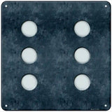 Dice Roll 6 Novelty Metal Square Sign 6" Sign (MSQ)