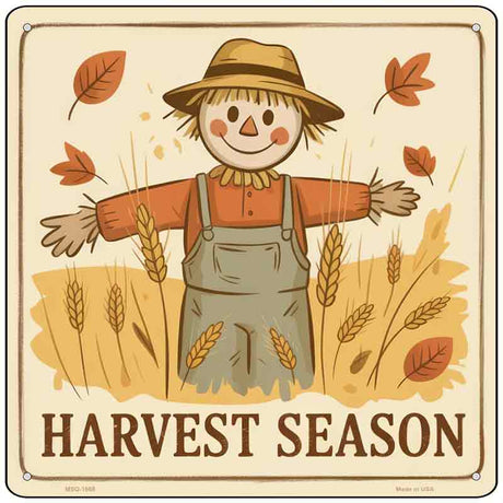 Harvest Season Novelty Metal Square Sign SQ-1668