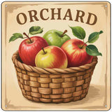 Apple Orchard Novelty Metal Square Sign SQ-1669