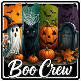 Boo Crew Novelty Metal Square Sign SQ-1696