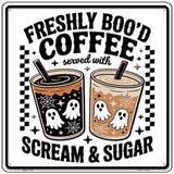 Freshily Bood Coffee Novelty Metal Square Sign SQ-1704