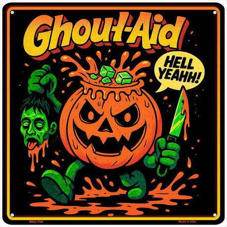 Ghoul Aid Novelty Metal Square Sign SQ-1706