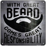 With Great Beard Novelty Square Sign 6" (MSQ)