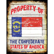 Property Of North Carolina Metal Novelty Parking Sign