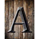 Letter A Metal Novelty Parking Sign 9" x 12" (P)