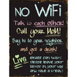 No WiFi Metal Novelty Parking Sign 9" x 12" (P)