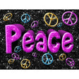 Peace Metal Novelty Parking Sign 9" x 12" Sign (P)