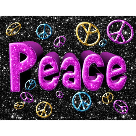 Peace Metal Novelty Parking Sign 9" x 12" Sign (P)
