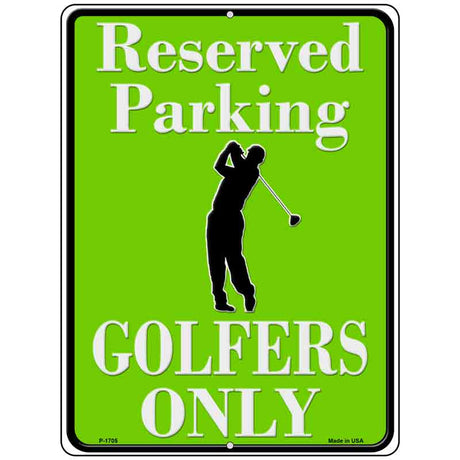 Reserved Parking Golfers Only Parking Sign Novelty 9" x 12" (P)