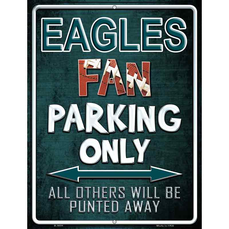 Eagles Metal Novelty Parking Sign 9" x 12" (P)