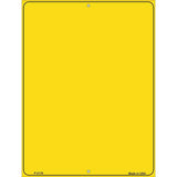 Solid Yellow Metal Novelty Parking Sign 9" x 12" (P)