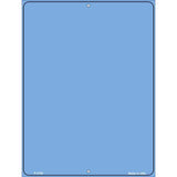 Solid Light Blue Metal Novelty Parking Sign 9" x 12" (P)