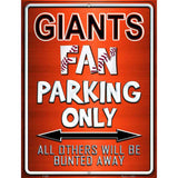 Giants Metal Novelty Parking Sign P-220 9" x 12" (P)