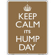 Keep Calm Its Hump Day Metal Novelty Parking Sign 9" x 12" (P)